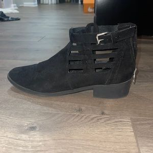 Black ankle booties